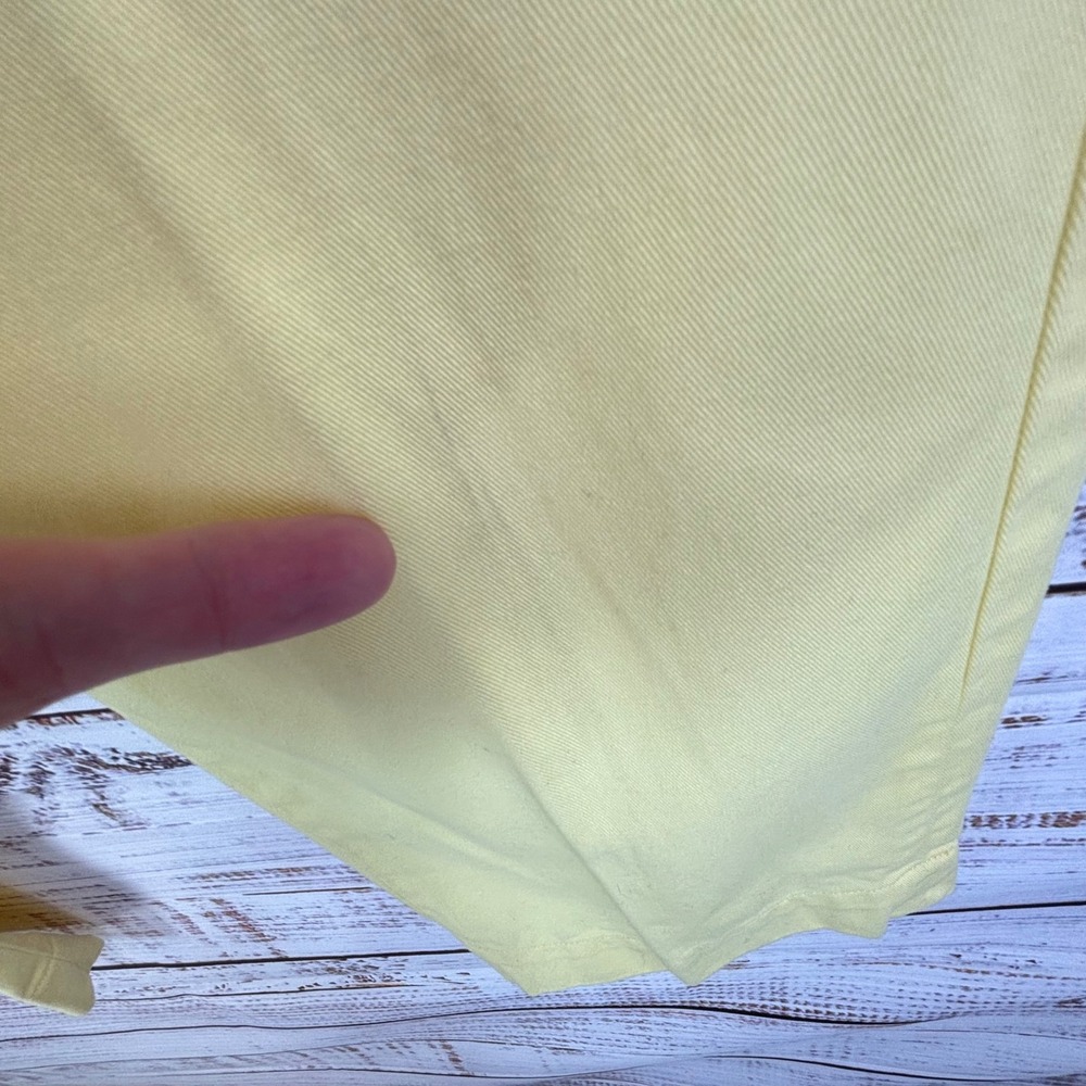 Chino Pants Polo Ralph Lauren 34/34* Butter Yellow 100% Cotton Embroidered Pony - Picture 8 of 16